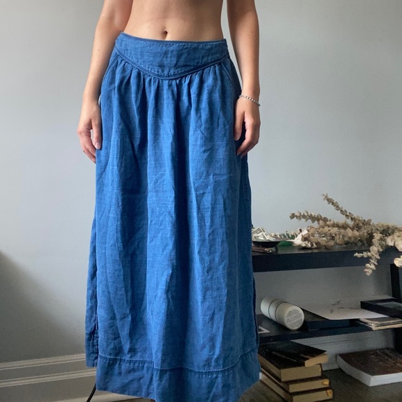 Jean MIDI Skirt - Picture 3 of 8